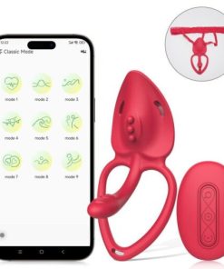 máy rung MENGMA 9 chế độ rung -điều khiển từ xa và app ,dùng dc cả nam và
